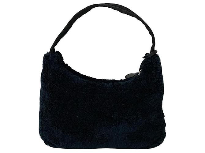 Mini borsa a mano Prada Terry Re-Edition Nero - vista 4