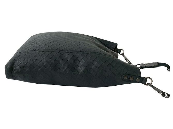 Bottega Veneta Leder Schultertasche Schwarz - Ansicht 7