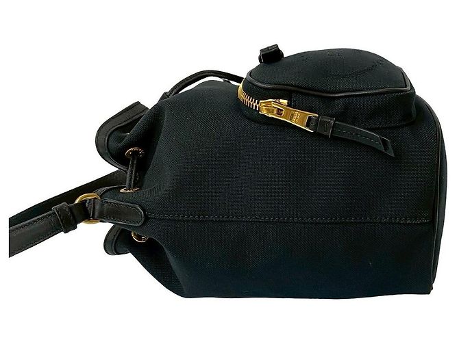 Borsa 2 in 1 in tela e pelle Prada Duet Nero - vista 6