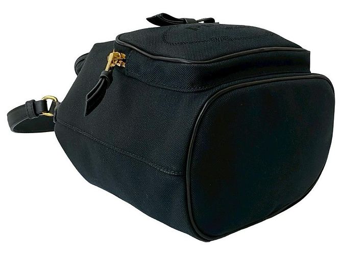 Borsa 2 in 1 in tela e pelle Prada Duet Nero - vista 8