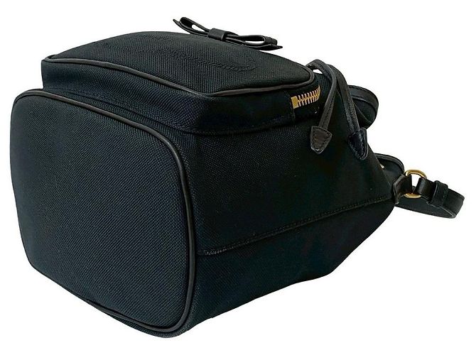 Borsa 2 in 1 in tela e pelle Prada Duet Nero - vista 9