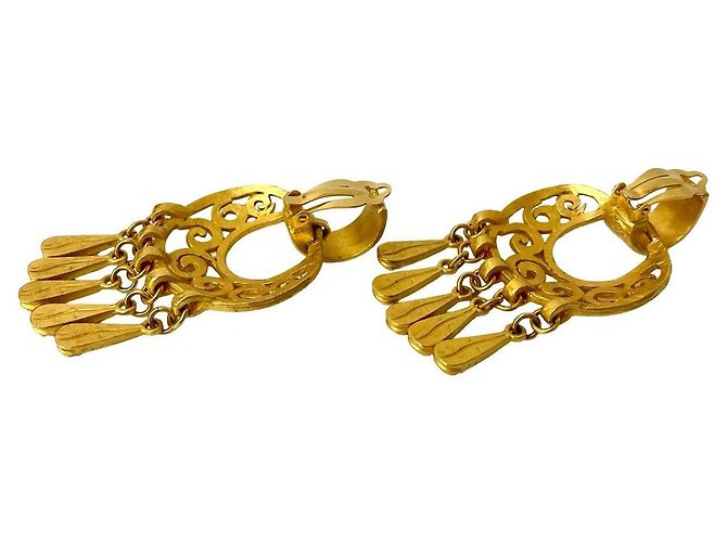 Timeless Chanel Coco Mark Ohrringe Gold Golden - Ansicht 6