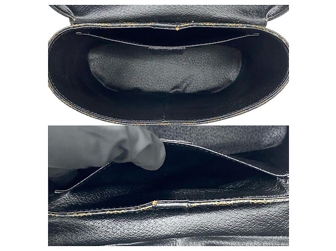 Céline Borsa a tracolla 2way Celine Macadam Triomphe PVC Leather Marrone Nero - vista 9