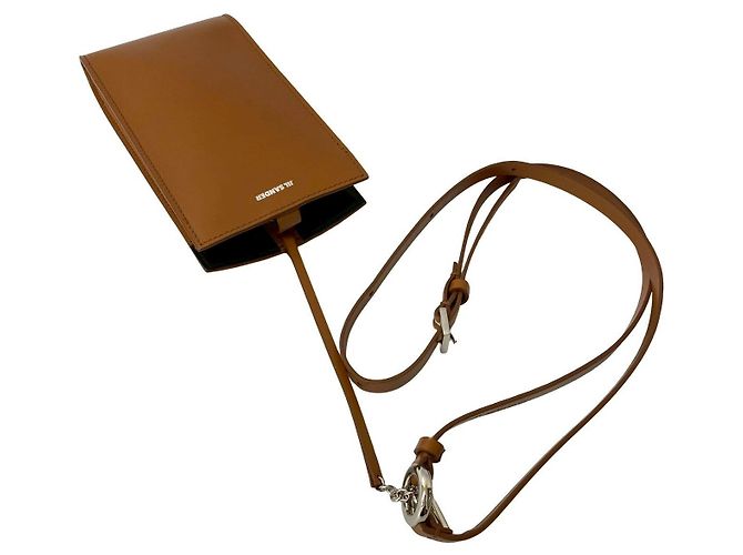 Borsa a tracolla in pelle Jil Sander Marrone - vista 5