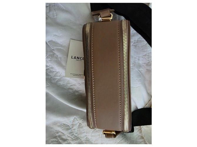 Borsa a Spalla Lancel in Pelle Marrone Gold hardware - vista 10