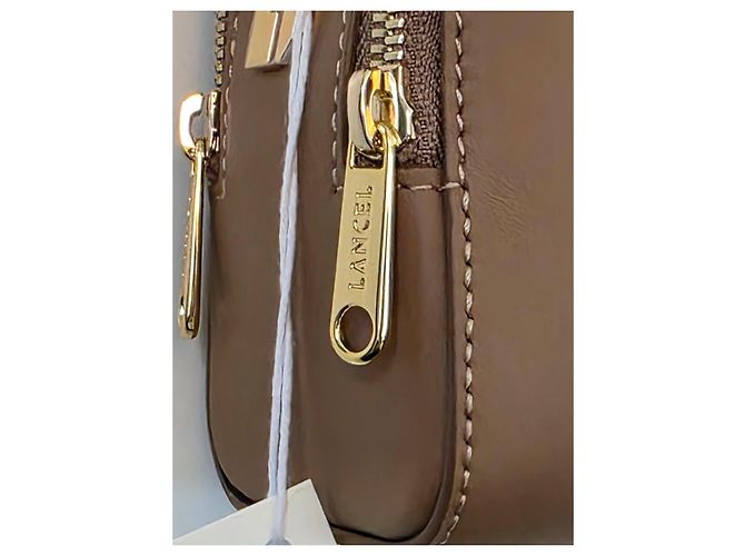 Borsa a Spalla Lancel in Pelle Marrone Gold hardware - vista 13