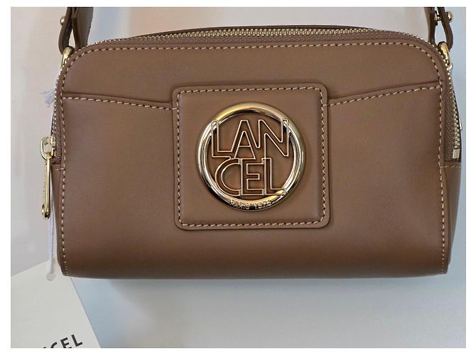 Borsa a Spalla Lancel in Pelle Marrone Gold hardware - vista 15