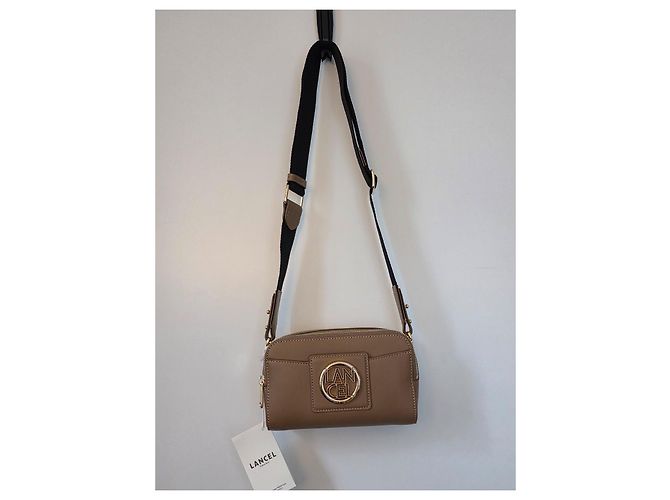 Borsa a Spalla Lancel in Pelle Marrone Gold hardware - vista 4