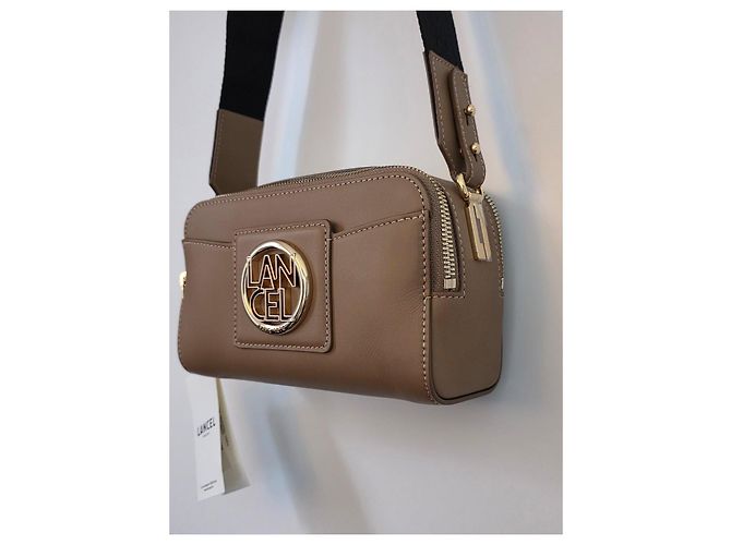 Borsa a Spalla Lancel in Pelle Marrone Gold hardware - vista 5