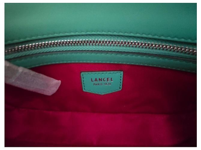Borsa a Spalla Lancel in Pelle Verde - vista 7