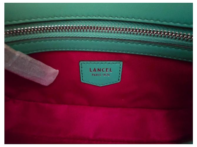 Borsa a Spalla Lancel in Pelle Verde - vista 9