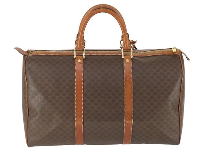 Céline Celine Vintage Macadam Boston Canvas Marron - vue 2