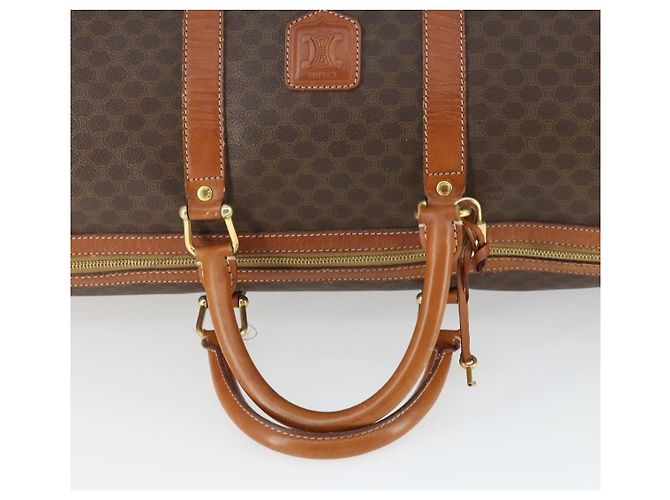 Céline Celine Vintage Macadam Boston Canvas Marron - vue 7