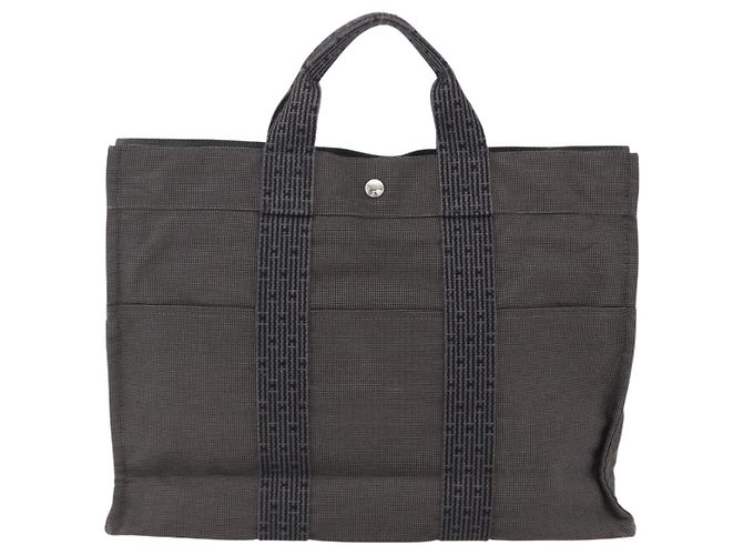 Hermès Fourre-tout Herline aus Canvas Braun - Ansicht 2
