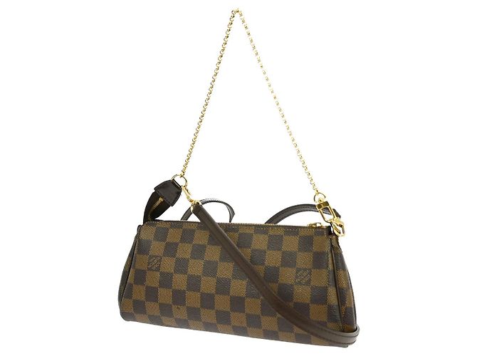 Borsa a mano Eva Damier Louis Vuitton Marrone - vista 2