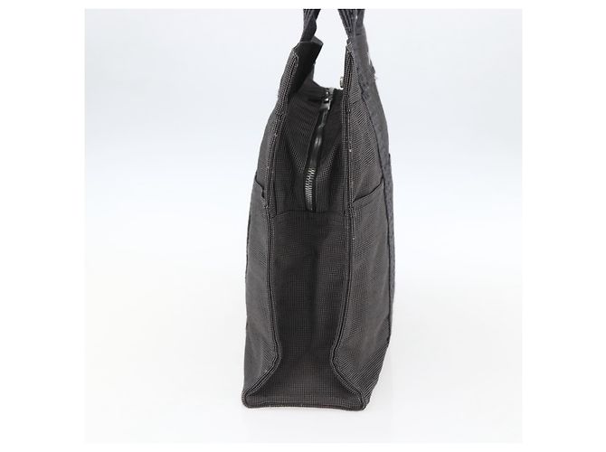 Bolso Fourre-tout Herline de lona Hermès Castaño - vista 3