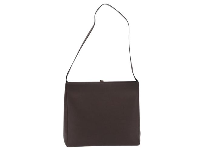 Salvatore Ferragamo Gancini Leather Marrone - vista 2