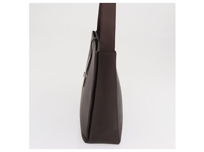 Salvatore Ferragamo Gancini Leather Marrone - vista 3
