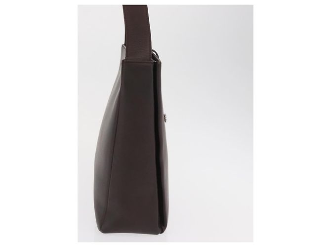 Salvatore Ferragamo Gancini Leather Marrone - vista 4
