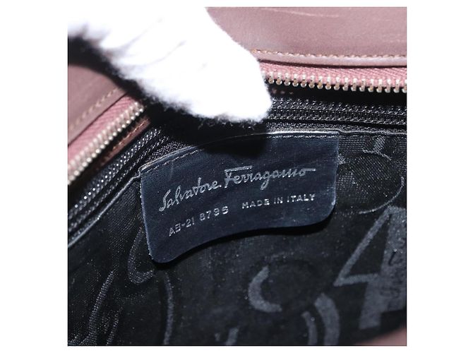Salvatore Ferragamo Gancini Leather Marrone - vista 6