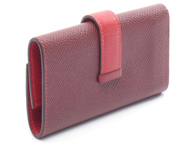 Estuche para llaves Bearn de Hermès en Burdeos Roja - vista 2
