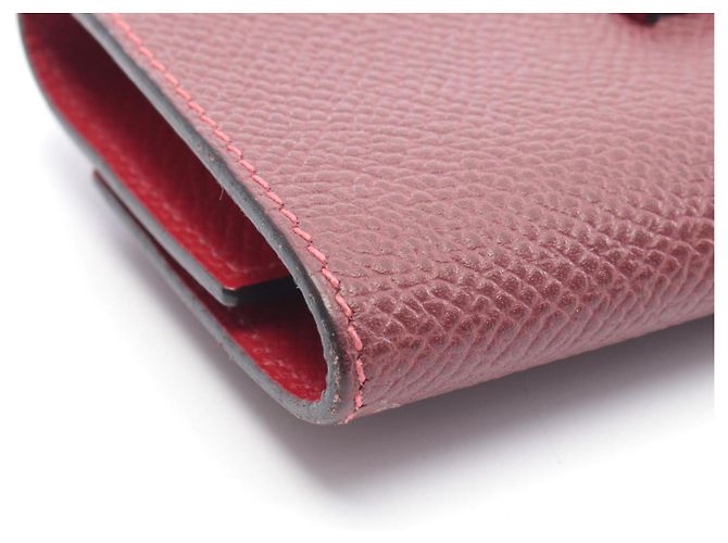 Estuche para llaves Bearn de Hermès en Burdeos Roja - vista 8