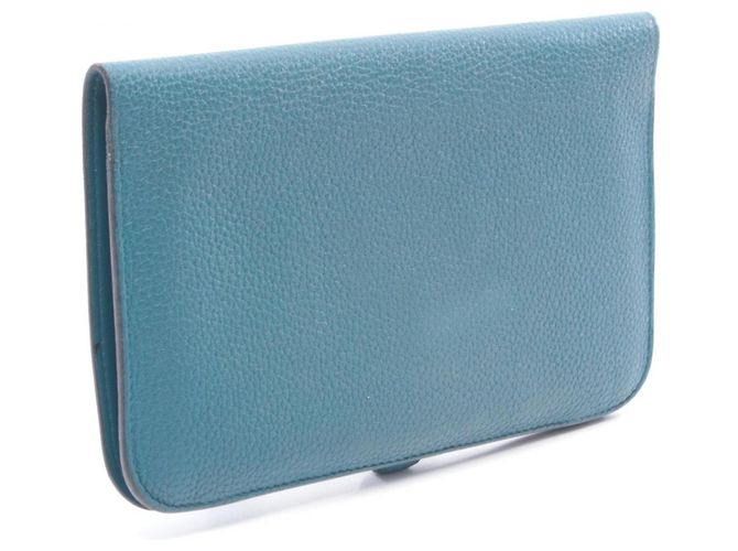 Hermès Dogon Duo GM Bifold Langbörse Grün - Ansicht 2