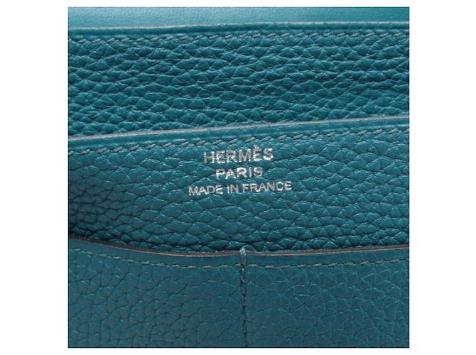 Hermès Dogon Duo GM Bifold Langbörse Grün - Ansicht 4