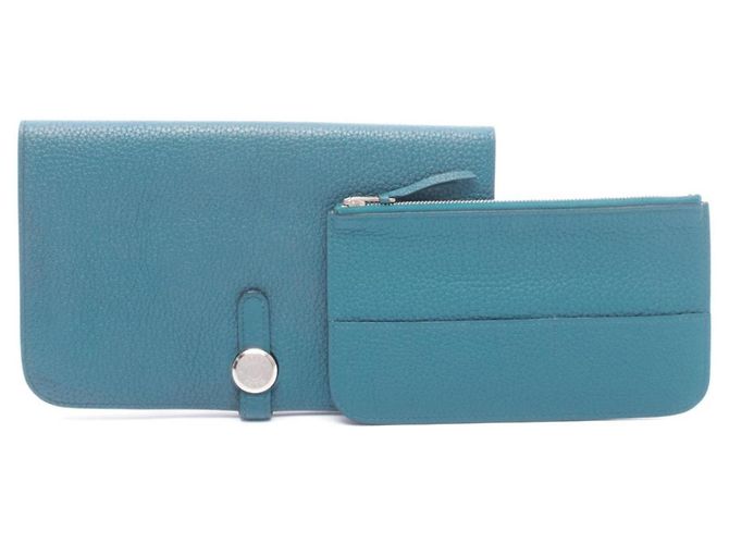 Hermès Dogon Duo GM Bifold Langbörse Grün - Ansicht 6