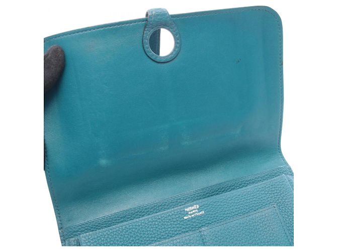 Hermès Dogon Duo GM Bifold Langbörse Grün - Ansicht 7