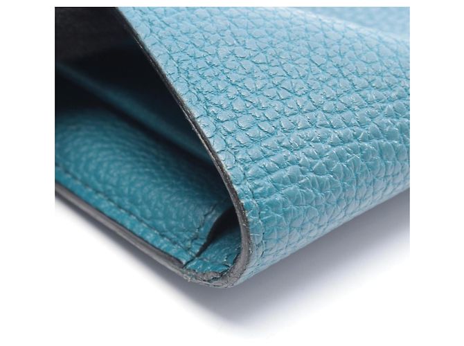 Hermès Dogon Duo GM Bifold Langbörse Grün - Ansicht 9