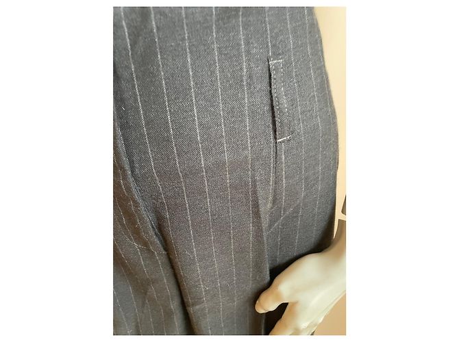 Gerard Darel Gestreifte Anzughose Gérard Darel ✨ Schwarz Anthrazitgrau - Ansicht 2