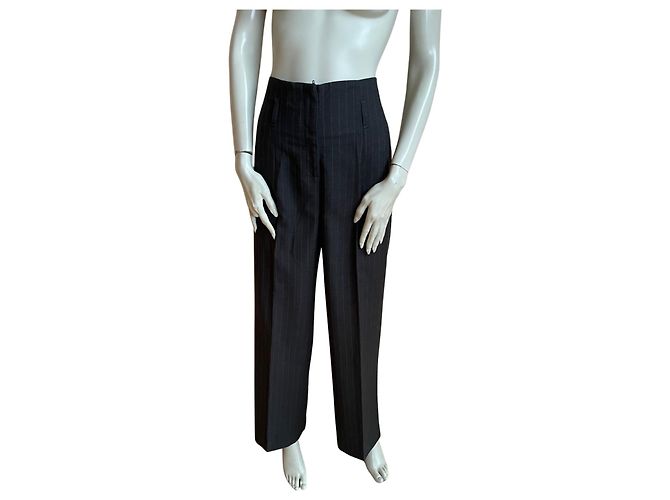 Gerard Darel Gestreifte Anzughose Gérard Darel ✨ Schwarz Anthrazitgrau - Ansicht 5