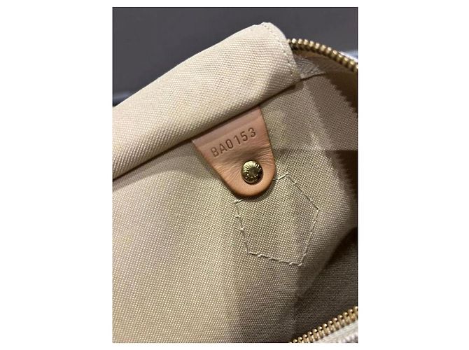 Borsa Louis Vuitton Speedy 35 Damier Azur in tela Damier ebene - vista 4