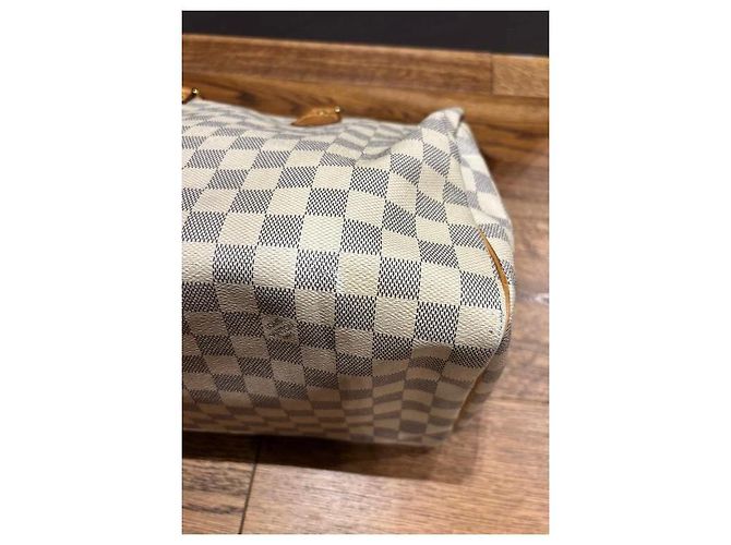 Borsa Louis Vuitton Speedy 35 Damier Azur in tela Damier ebene - vista 5
