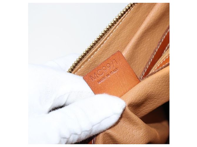 Céline Celine Vintage Macadam Canvas and Leather Marrone - vista 7