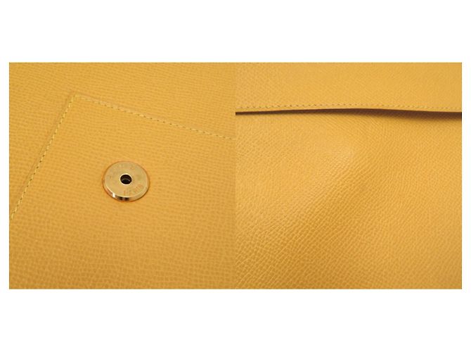 Borsa a mano Courchevel gialla Hermès Giallo - vista 7