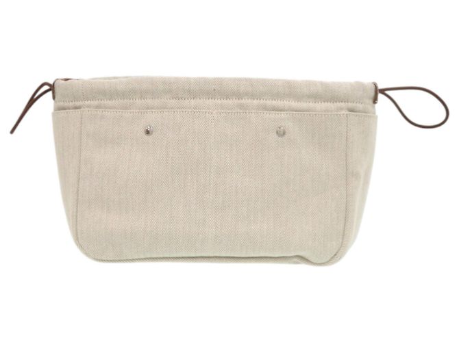 Borsa Hermès Fourby 25 all'interno della borsa Marrone Beige - vista 2
