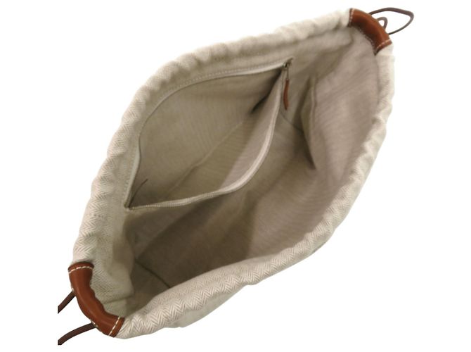 Borsa Hermès Fourby 25 all'interno della borsa Marrone Beige - vista 6