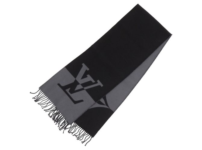 Sciarpa Grafica Doppia Louis Vuitton Marrone Nero - vista 2