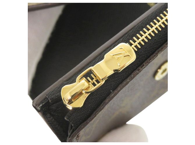 Cartera Zoe Tri-Fold Louis Vuitton Castaño Monograma - vista 9