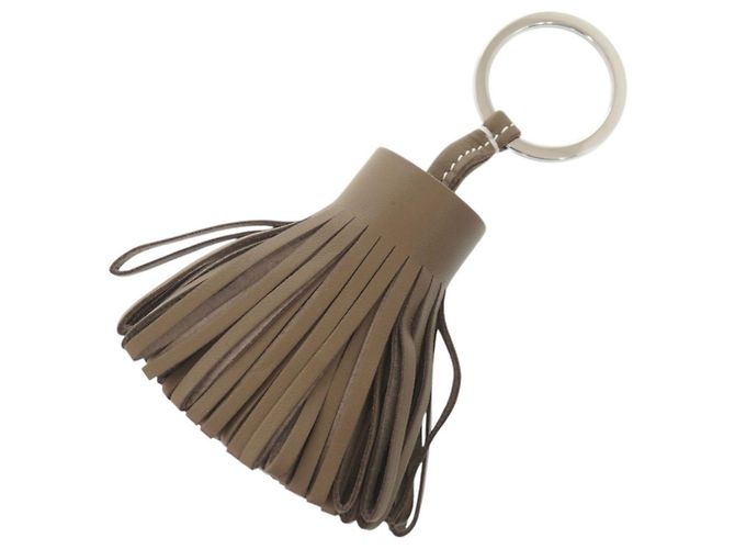 Portachiavi Hermès Agneau Milo in Grigio Etoupe Taupe - vista 3