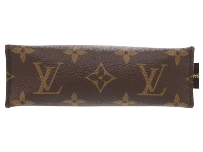 Pochette Toilette 15 Monogram Louis Vuitton Marrone Monogramma - vista 3