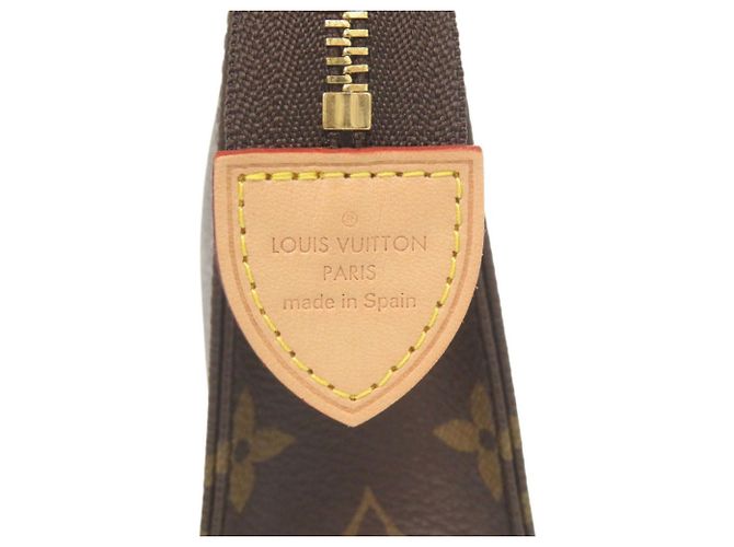 Pochette Toilette 15 Monogram Louis Vuitton Marrone Monogramma - vista 7