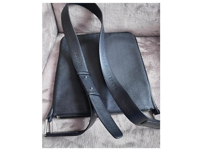 Loewe Messenger Tasche Monogramm Canvas Leder Schwarz - Ansicht 3