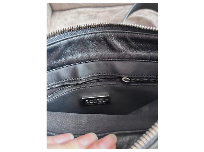 Loewe Messenger Tasche Monogramm Canvas Leder Schwarz - Ansicht 7