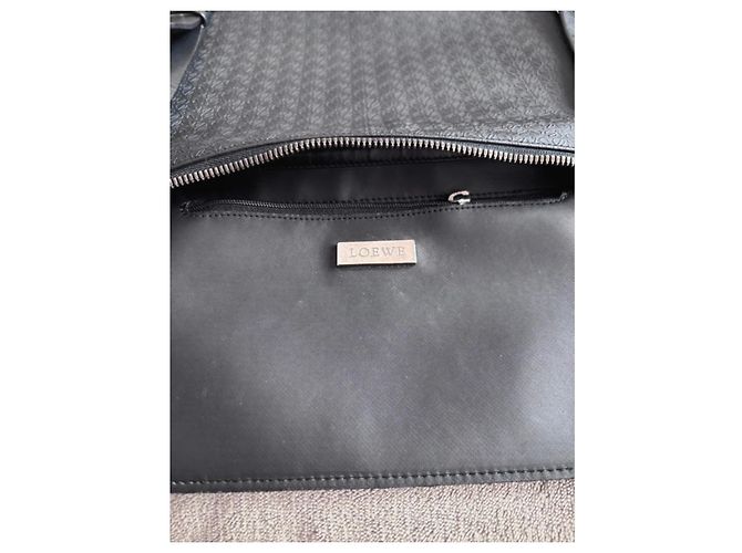Loewe Messenger Tasche Monogramm Canvas Leder Schwarz - Ansicht 9