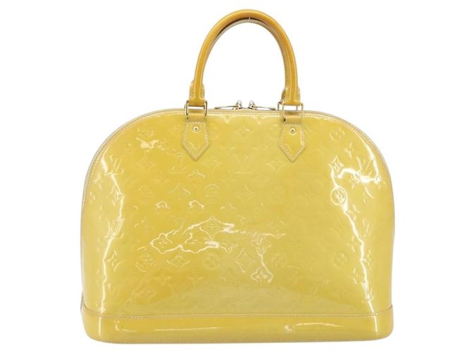 Louis Vuitton Alma Monogram Vernis GM Giallo - vista 2