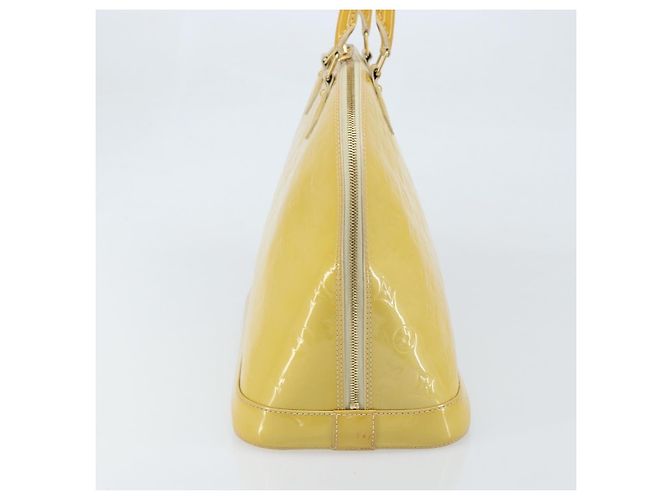 Louis Vuitton Alma Monogram Vernis GM Giallo - vista 4