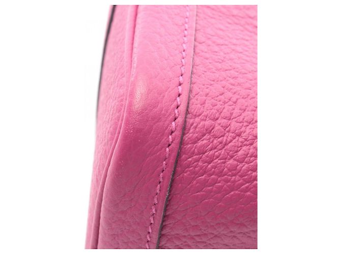 Borsa Tote Hermès Garden Party TPM Rosa Porpora - vista 6
